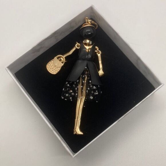 Little Black Dress Pendant Necklace Boxed Fashion Jewelry - Picture 3 of 7